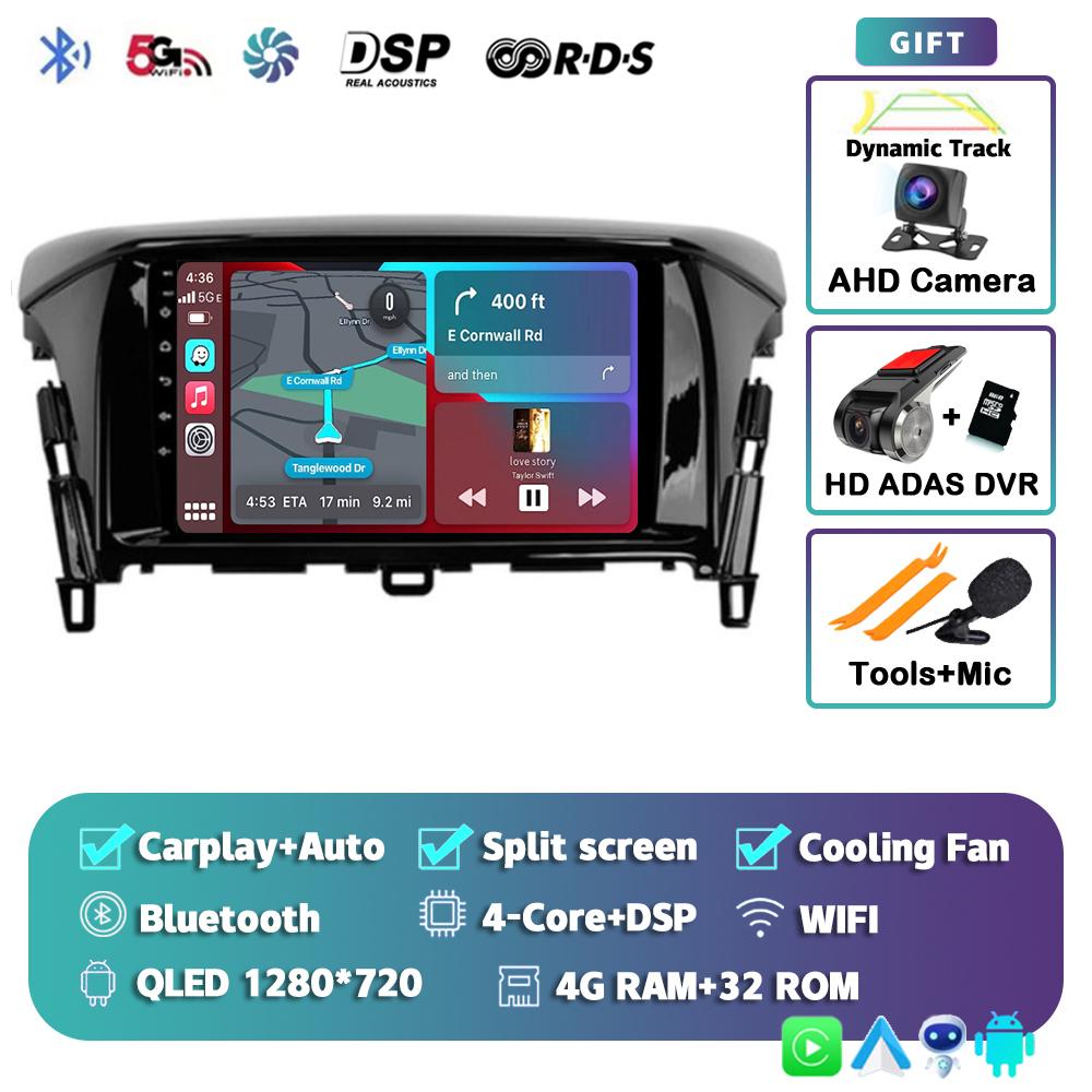 Автомагнитола с Android 14 Carplay Auto для Mitsubishi Eclipse Cross 2018 2019 2020 Мультимедийный видеоплеер Навигация GPS 2din Стерео