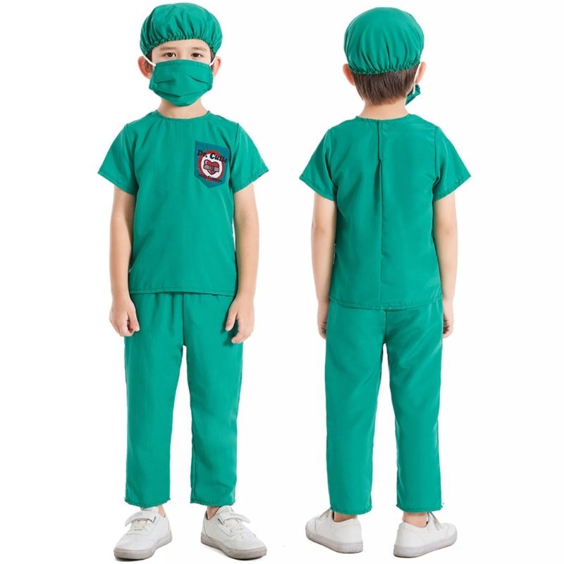 Doctor Role Play Dress Up Kit Doctor Pretend Play Costume with Stethoscope Doctor Coat Kit Halloween Doctor Costumes