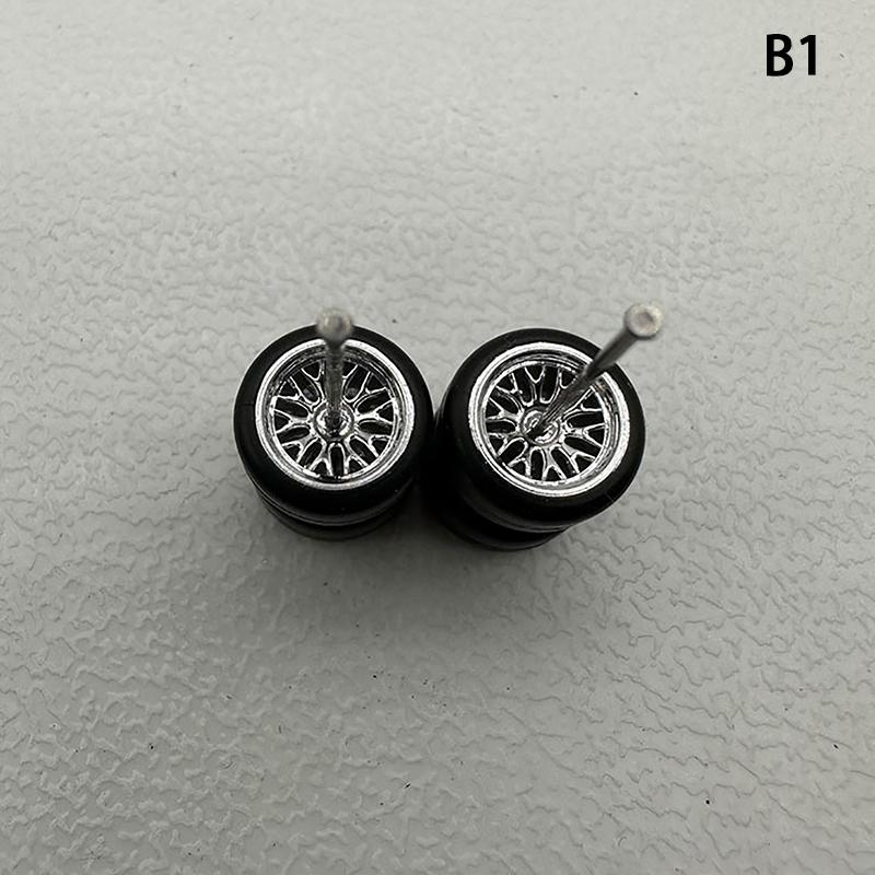 Инновационные ABS Основные Модифицированные Детали Игрушка-Транспорт Для Hotwheels Tomica Mini Gt 1 Комплект 1/64 Модель Автомобиля Колеса С Резиновыми Шинами