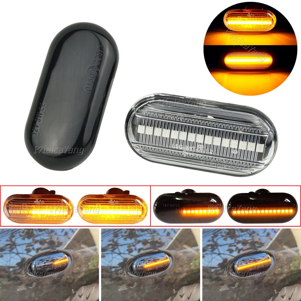 For Dacia Duster Dokker Lodgy Renault Megane 1 Clio1 2 KANGOO ESPACE Smart Fortwo 453 Led Dynamic Side Marker Turn Signal Lights