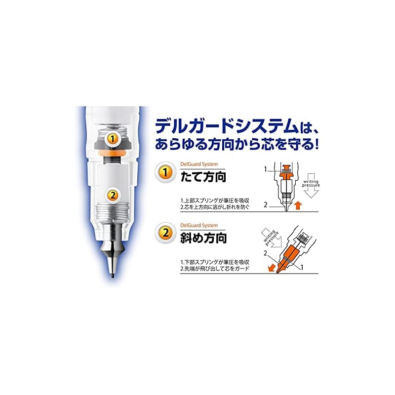 Механический карандаш Zebra DelGuard 0.5 мм, дизайн "Кошка", черный P-MA85-CAT-BK