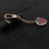Ornaments Strawberry Keychain 3D Crafts Car Keyring Crystal Strawberry Pendant  Lady/Women