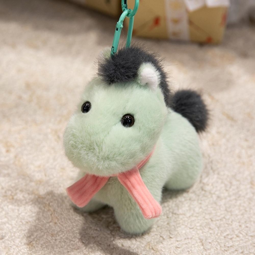 Cartoon Pony Plush Doll Pendant Stuffed Simulation Horse Toy Keychain Room Decoration