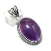 Sage Amethyst Gemstone 925 Sterling Silver Jewelry Pendant 1.89"