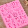 Creative Love Crown Cake Silicone Mold Bow Shaped Clay Mold Kitchen Chocolate Pastry Candy Baking Production Tool Accessories