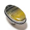 Bumble Bee Jasper Gemstone 925 Sterling Silver Gift Jewelry Ring Size 8