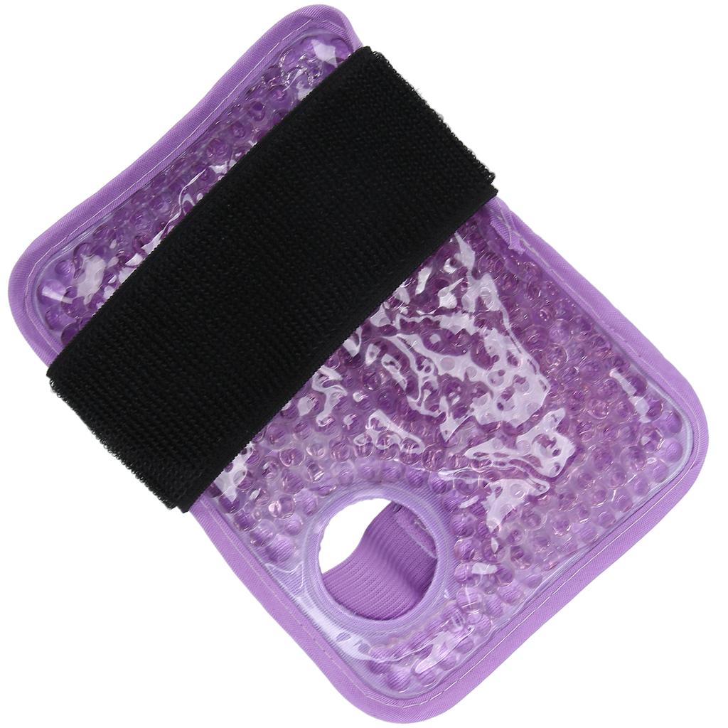 Пакет со льдом для запястья Многоразовый гель для горячей и холодной терапии Облегчение боли при травмах Артрит Фиолетовый