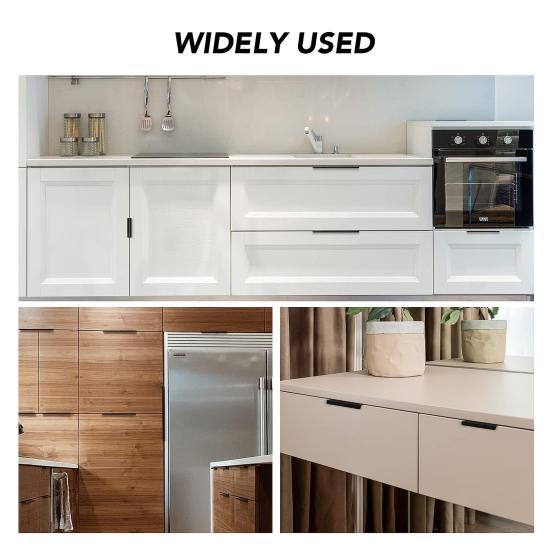 4 шт. скрытые ручки для шкафа, полированная поверхность, простая установка, невидимые ручки для мебели, ручки для шкафа