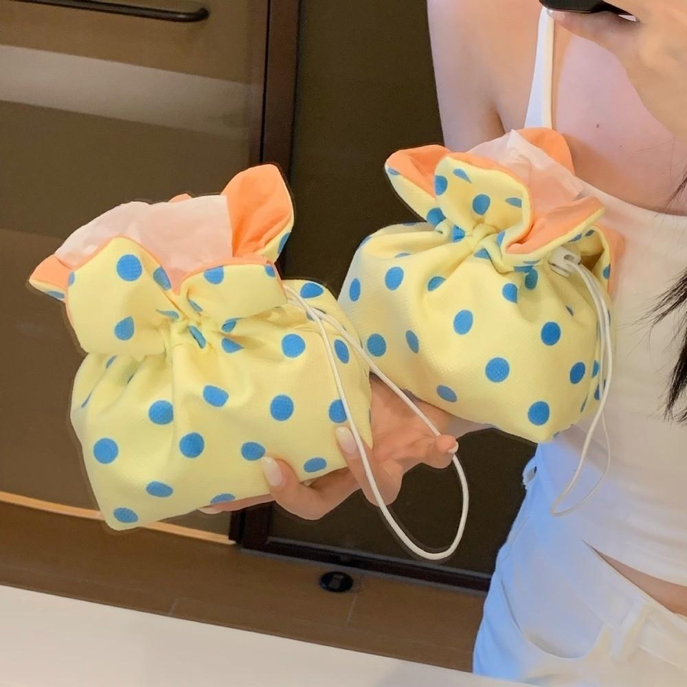 Multipurpose Drawstring Tissue Box Lightweight Portable Tissue Pouch Tissue Storage Bag Office