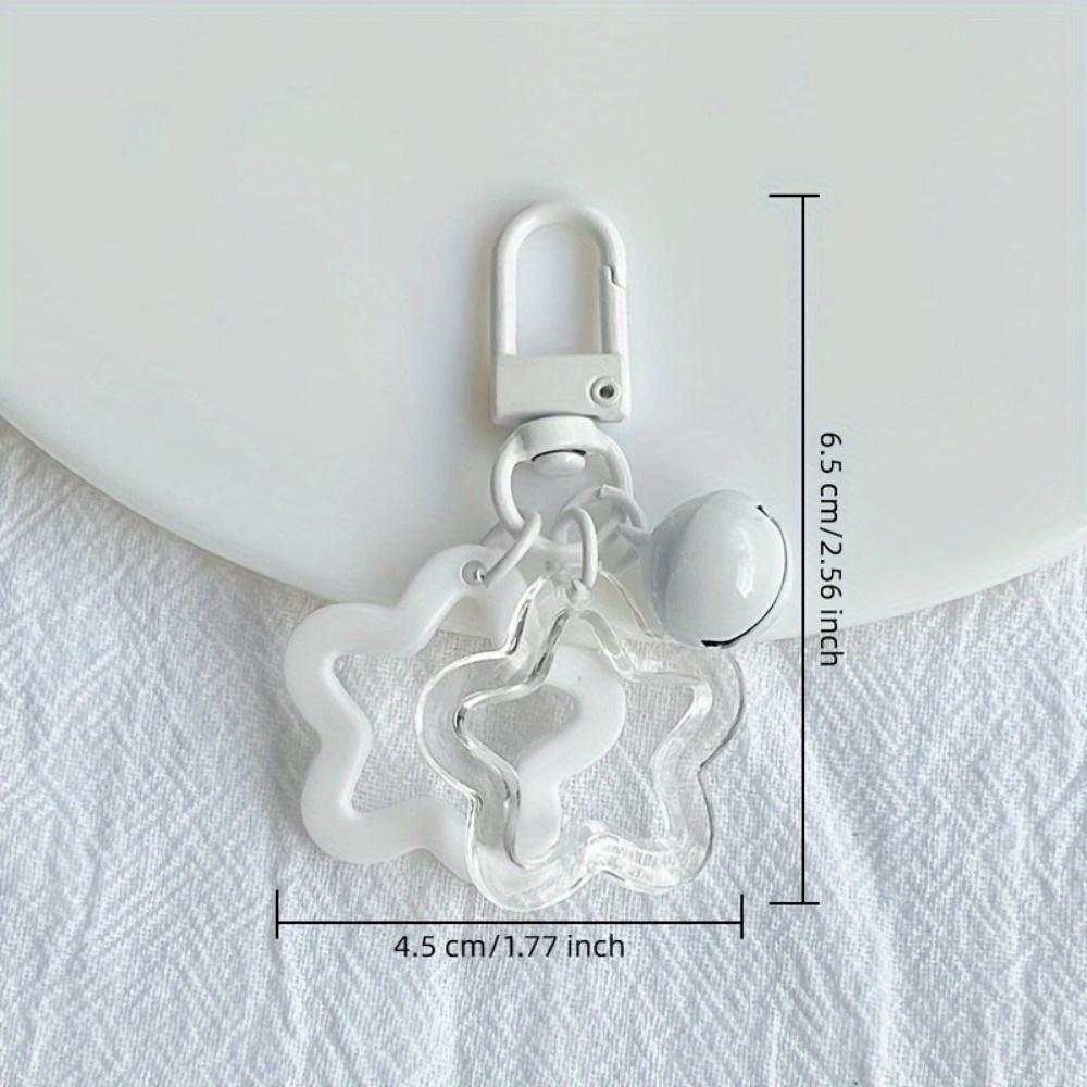 10 шт. Яркие акриловые брелоки-звездочки с колокольчиком - Разноцветные полые пентаграммы для сумок и рюкзаков, Идеально для подарков на день рождения