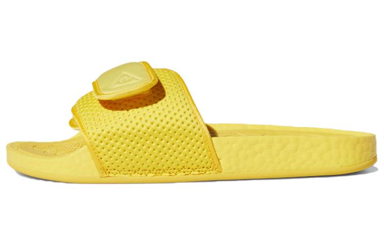 Шлепанцы Hu Pharrell x Шлепанцы Hu Adidas Originals Slides 'Bold Gold' H04407