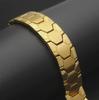 Мужской квадратный браслет: Модный широкий германиевый камень и магнитное зерно, эффектные ювелирные изделия унисекс