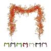 Halloween Decoration Garland Artificial Vine for Fireplace 1.8m Artificial Ivy Vines Garland Uv Resistant Plastic Leaves Decor