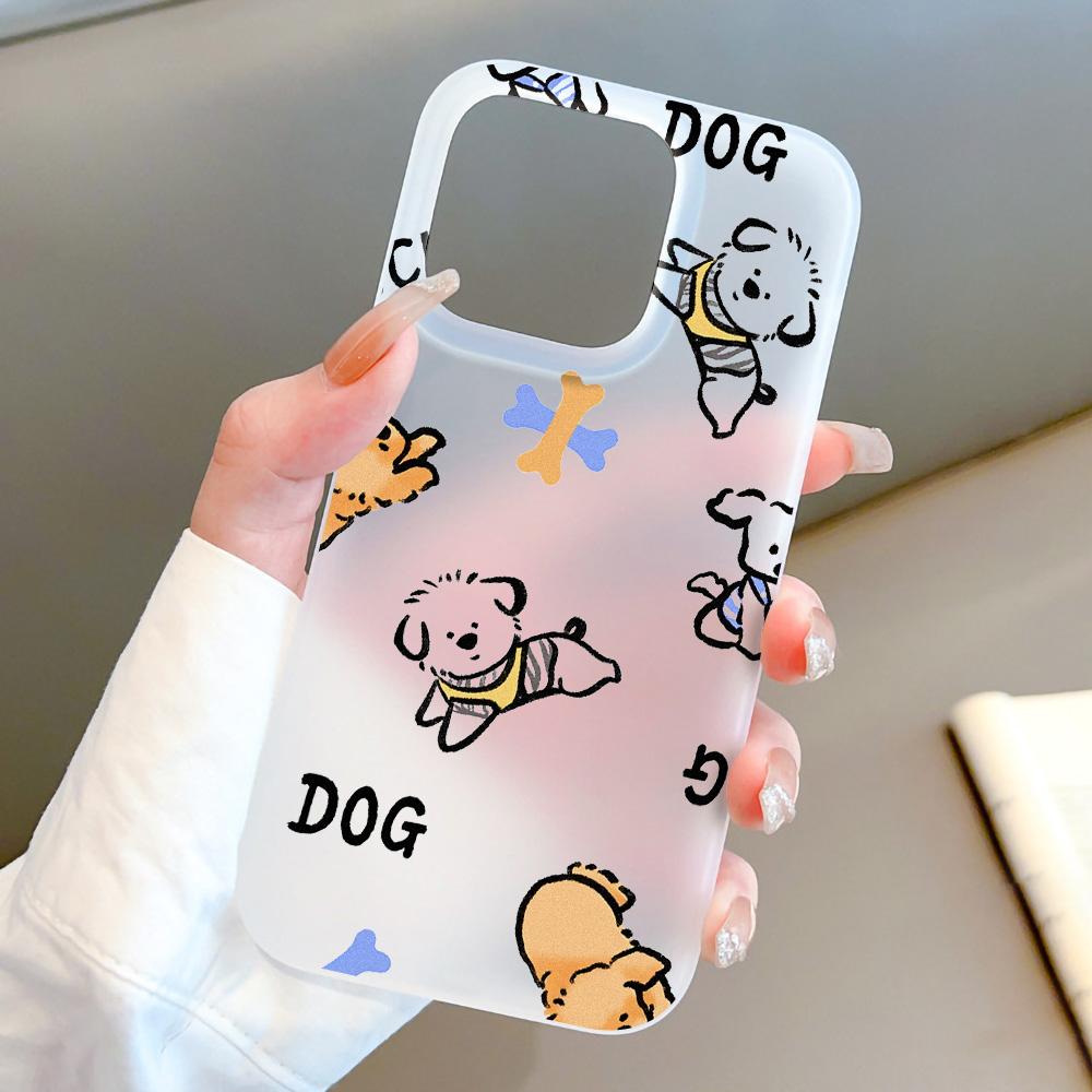 Чехлы для мобильных телефонов iPhone 11 13 15 Pro Max 12 14 Pro Max Чехол для iPhone 16 15 Plus 13 Pro 12 Матовая текстура с рисунком в виде мультяшных цветов