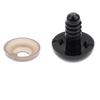 100 Pieces Black Plastic Safety Eyes with Backs for Doll DIY Making 5mm