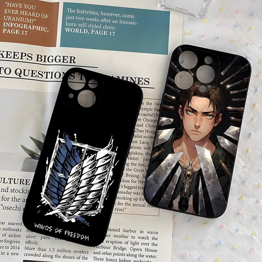 Attack On Titan Phone Case For IPhone 17 Pro Max 16 15 14 Pro Max 13 11 X Xs Xr 8 7Plus Silicone Cover