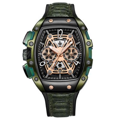 Мужские часы WELDER Moody W75 с двойным временем, кварцевые, Зеленые, Оригинальные, WRM2001