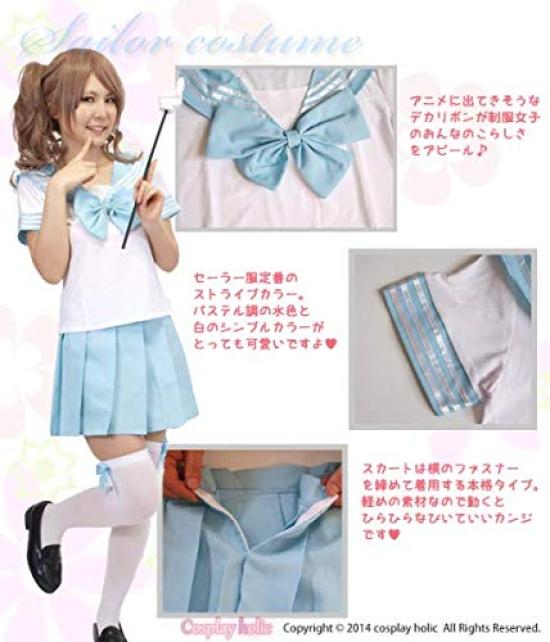 Sailor Short Mini 6 4 High School Cultural Small Large [Косплейоголик] Костюм, Косплей, Рукава, Юбка, Лента, Цвета, Размеры, Униформа, JK, Девочки,