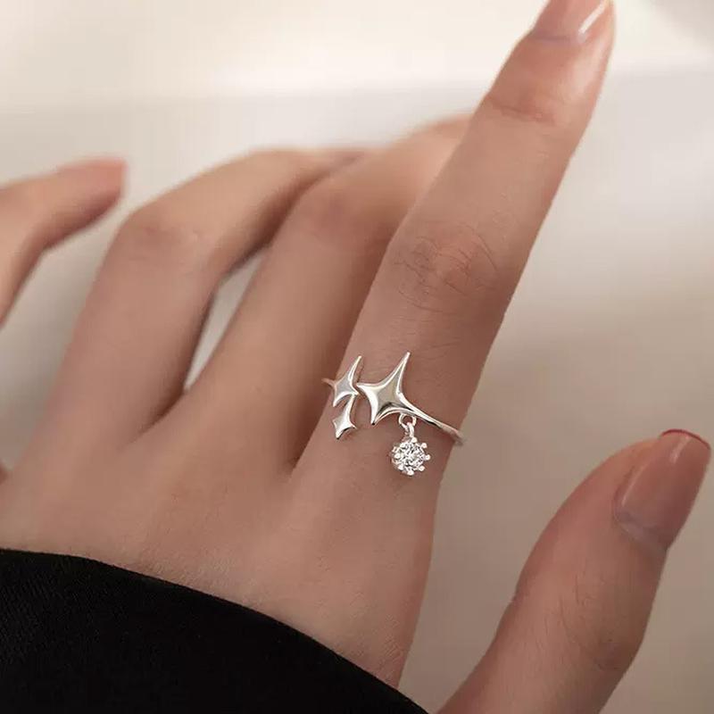 Ring Female Irregular Tassel Index Finger Ring Cold Wind Finger Ring