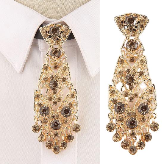 Галстуки из искусственного кристалла, роскошные металлические инкрустированные бриллиантами тончайшей работы, корсаж, аксессуары для свадебных вечеринок