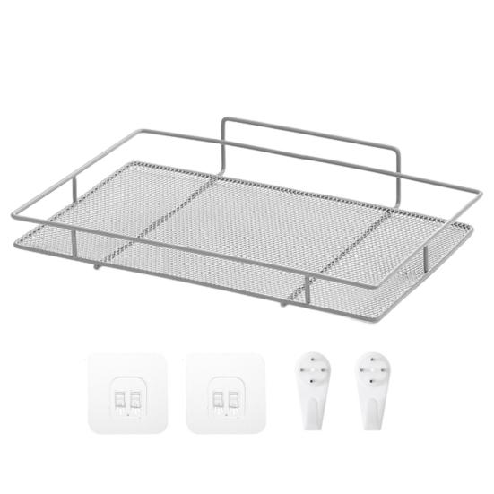 Полка-органайзер для маршрутизатора, настенная полая полая стойка без сверления, прочная несущая стойка для хранения товаров для дома