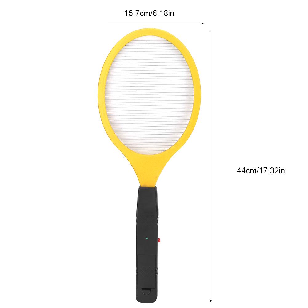 Cordless Battery Power Electric Fly Mosquito Swatter Bug Zapper Racket Insects Killer (yellow)