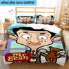 3PCS Mr. Bean's Adventure 3pcs Bedding,Including 3PCS Duvet Cover And 2pcs Pillowcases Perfect for Christmas,Ideal for Bedroom, Dormitory