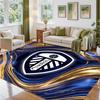 Коврик с дизайном футбольного клуба Leeds United из кристаллического бархата, мягкий декоративный коврик для спальни, прихожей