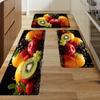 Luxury Flannel Fruit  Kitchen Mat Soft Thickened Kitchen Floor Mat Waterproof Non-slip Oil-proof Floor Mat Runner Rug