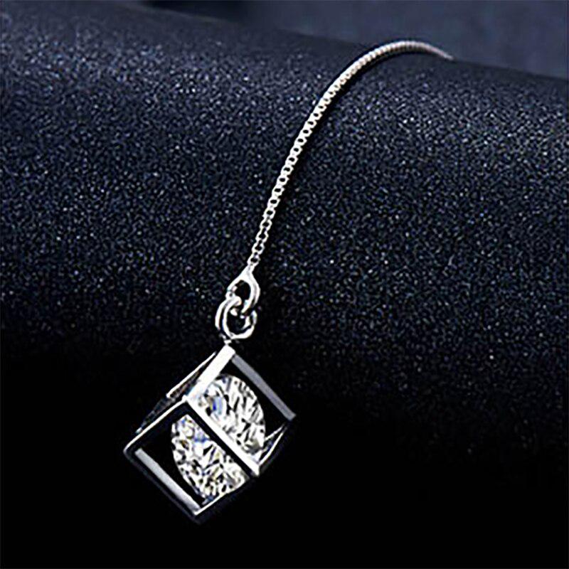 Lindon Earrings with Geometric Shape Zircon for Women Jewelry Drop Earring Wedding Party Gifts KTJ