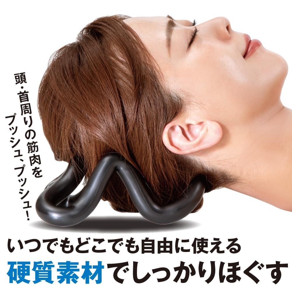 Alphax Head Refreshing Stretch Massager for and Neck Black Head, Shoulders, - Acupressure,