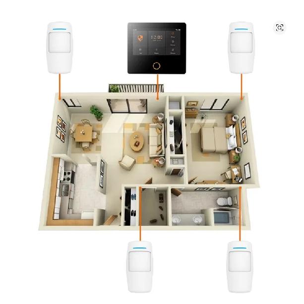 Bonlor PIR Motion Sensor Smart Home Human Infrared Detector Compatible 433Mhz Wireless Security Alarm System Work with Alexa