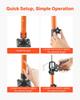 Cabinet Jack Support Pole, 4-Pack, 116-290 cm Steel Telescopic Quick Support Rod, Adjustable 3rd Hand System up to 70 kg Capacity for Installing