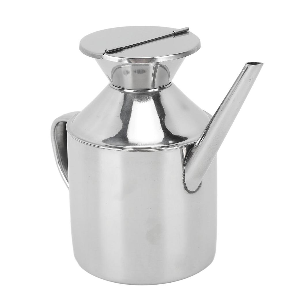Stainless Steel Oil Can Multipurpose Oil Container Oil Dispenser Bottle for Soy Sauce Vinegar Cooking Wine