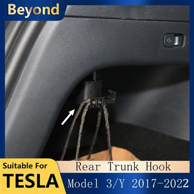 Задний крючок багажника для Tesla Model Y Model 3, грузовая вешалка, подвеска для автомобиля, крючок для багажника, продуктовая сумка, аксессуары для интерьера