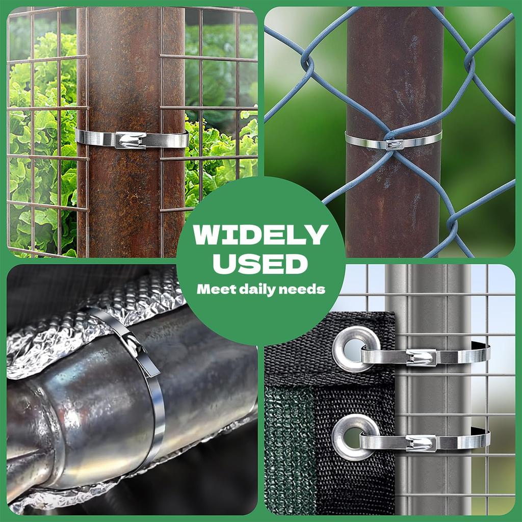 Сад Гёте WCT322 Пистолет для стальных кабельных стяжек для затягивания и обрезки кабельных стяжек шириной 12 мм, 4 доступных размера, Многоцелевой пистолет для кабельных стяжек,