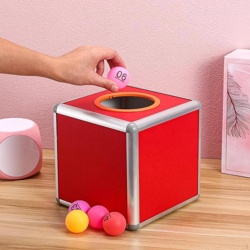Ballot Box Lottery Aluminum Alloy Ticket Raffle with Slot Storage
