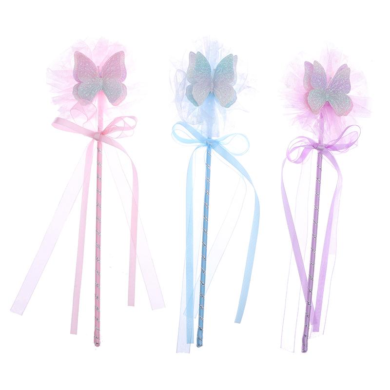 Милая бабочка волшебная палочка фея палочка принцесса косплей реквизит палочка для девочек день рождения Хэллоуин вечеринка принадлежности