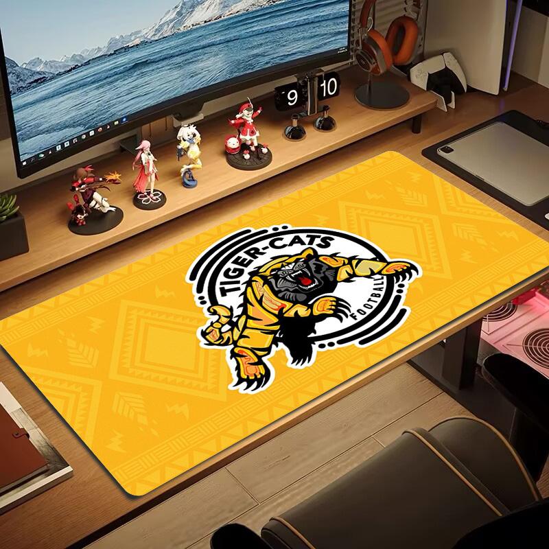 Hamilton Tiger-Cats Color Mouse Pad Large Gaming Table Cushion Non-slip Laptop Tablet Big Mousepad XXL Mat Mini PC Playmat With Lock edge