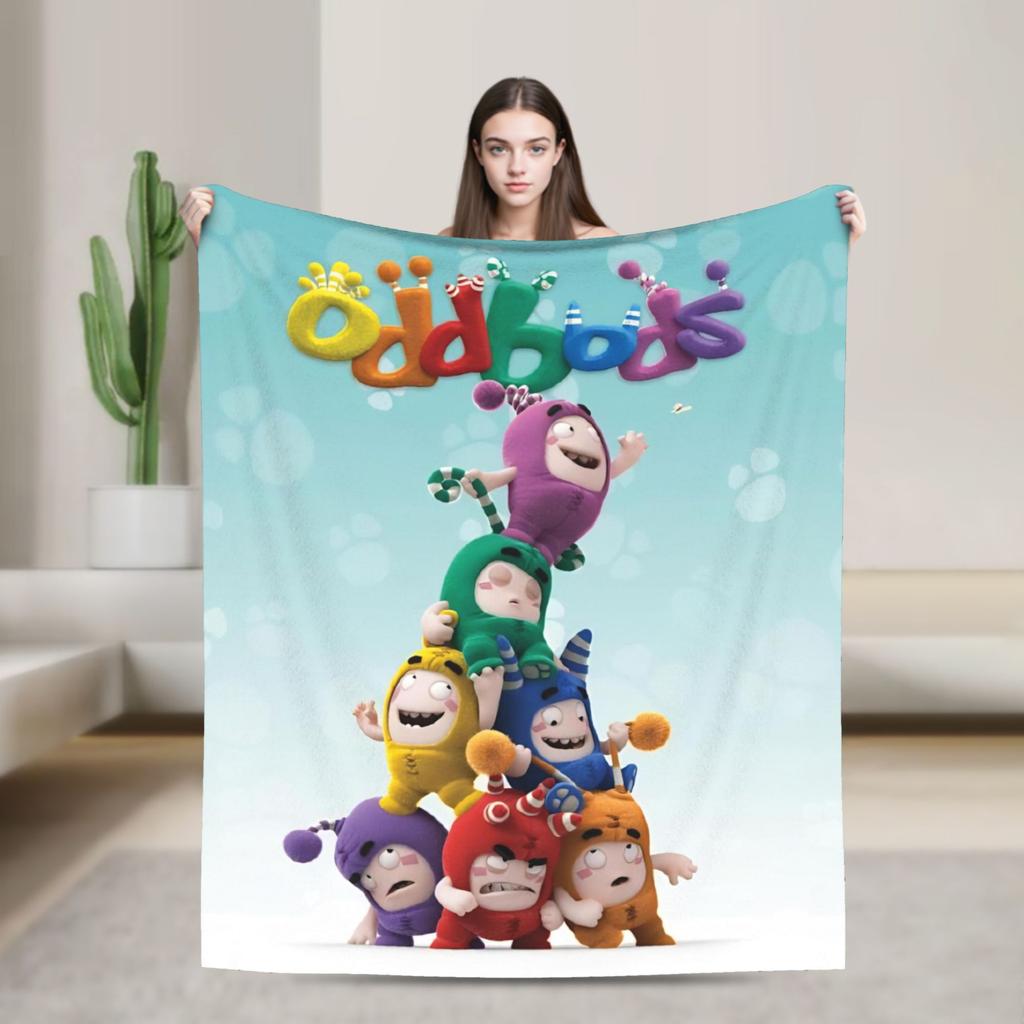Мультяшное фланелевое одеяло с узором O-Oddboded, супермягкое покрывало для спальни, декоративное, новинка, покрывало для кровати, дивана