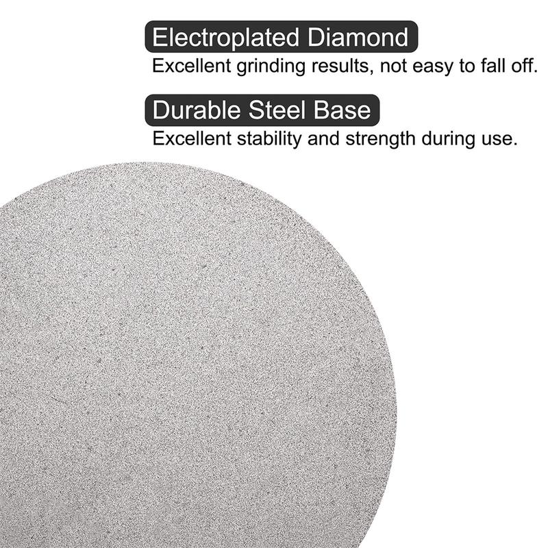 NO CENTER HOLE 150mm Diamond Grinding Disc Abrasive Wheels Coated Flat Lap Disk Polishing Discs for Jewelry Gemstone Tools