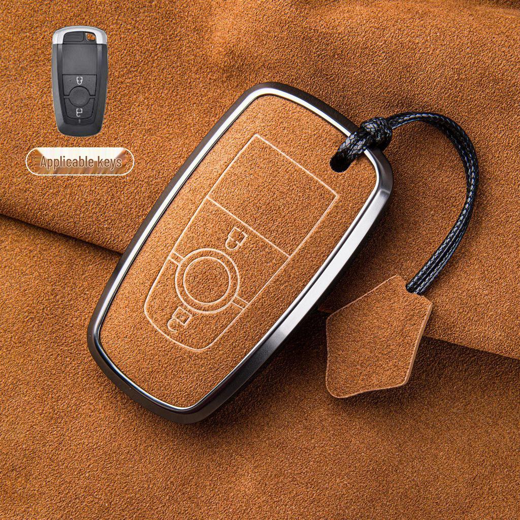 Premium Sheepskin Key Cover for Ford Explorer ST, Edge L, Mondeo EVOS