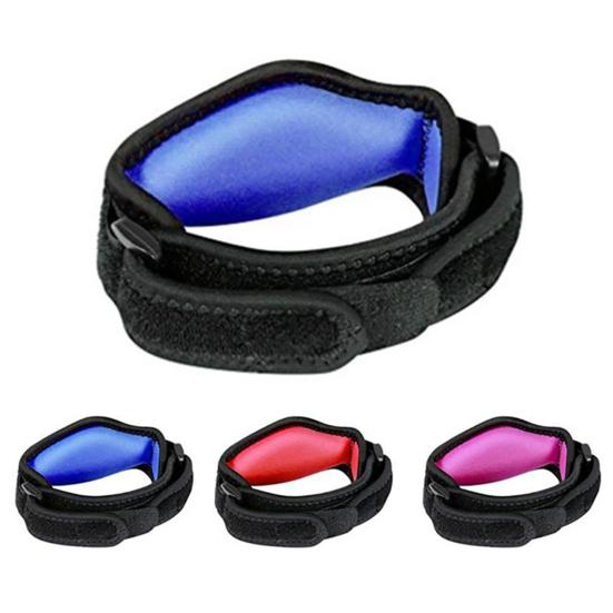 Женский Мужской Налокотник для теннисистов Локтевой ремень с губчатой подкладкой Профессиональная повязка на руку при тендините Спортивный бандаж для предплечья