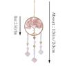Natural Agate Crystal Crushed Stone Dream Catcher Tree of Life Wind Chime Pendant Birthday Gift Ornament Tree of Life