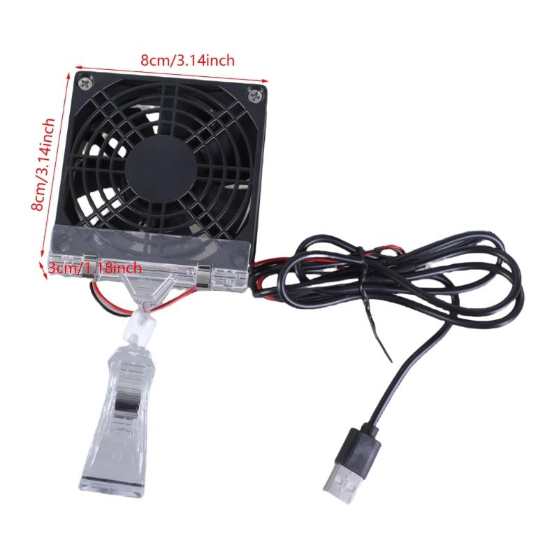 3600RPM High Speed 5V Computer Cooling Fan Adjustable Angle Design For PC Gaming Rigs Router Heat Dissipation