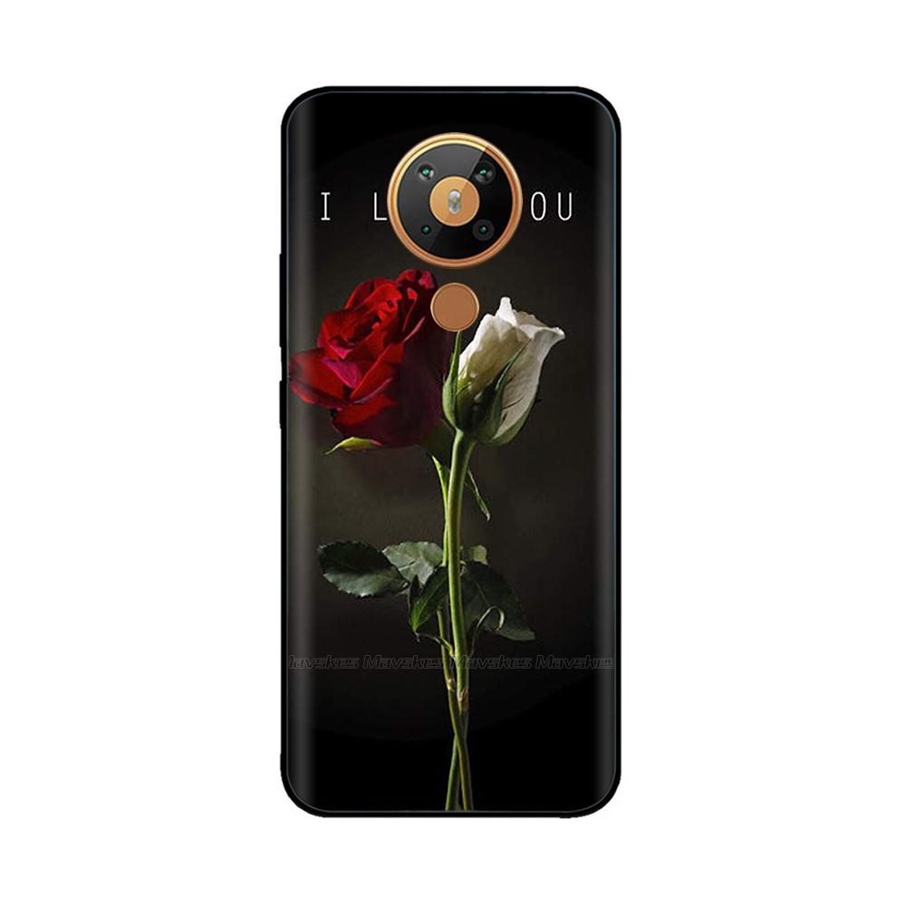 Для Nokia 5.3 Силиконовый Чехол Мягкая ТПУ Задняя Крышка для Nokia 5.3 3.4 Бампер Печатный Силиконовый Чехол для Nokia3.4 Nokia5.3 Телефон цветок