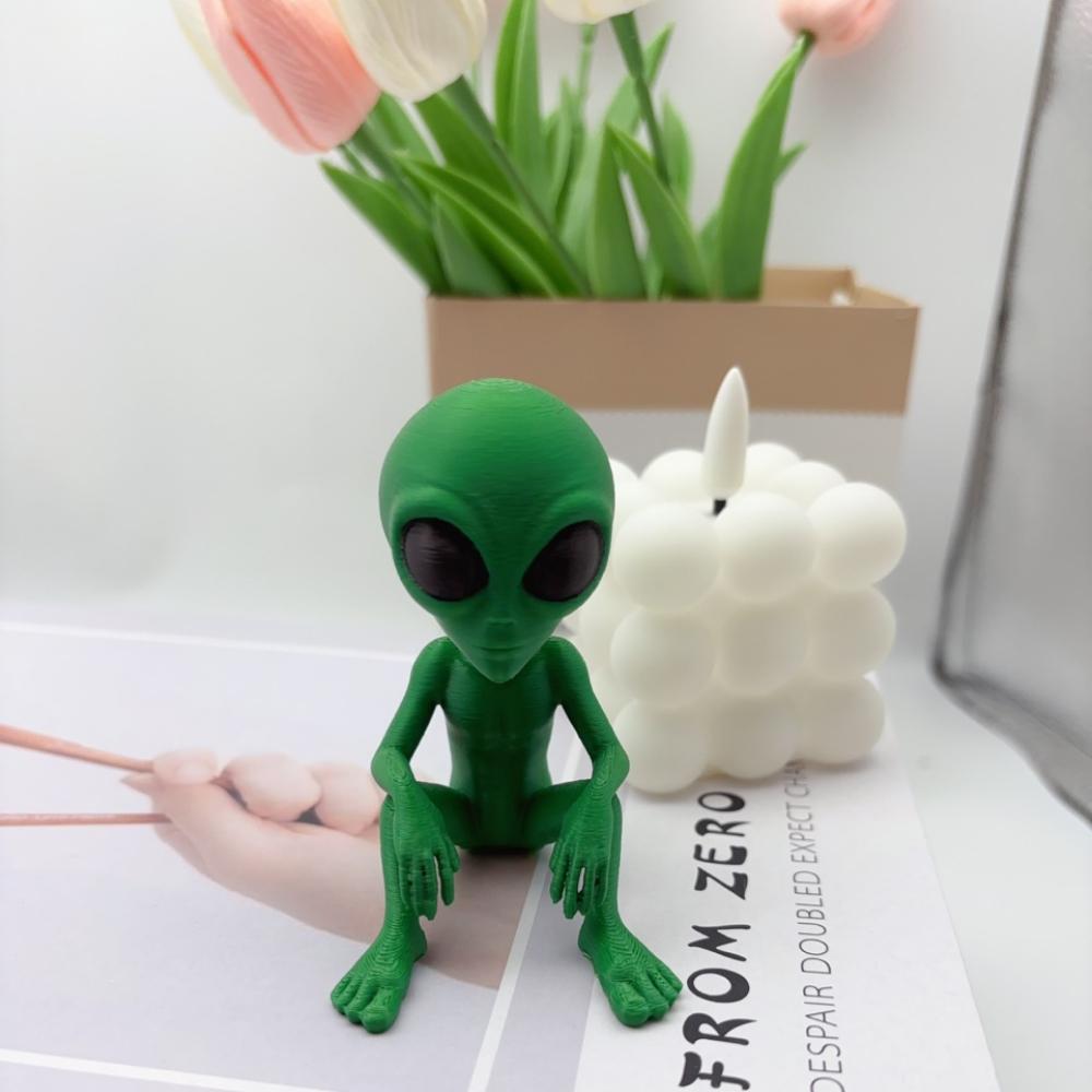 3D-печатные статуэтки фэнтезийных инопланетян, интересные космические украшения и забавные дизайны, подходящие для декора помещений/улицы