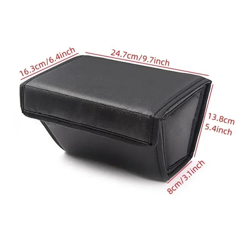 Ящик для хранения под сиденьем автомобиля Tesla Model Y 2023, складной кожаный органайзер для передних и задних сидений, аксессуары для салона автомобиля
