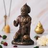 Golden Resin Hanuman Ji Murti for  Blessing Lord Hanuman Idol for Home Office Hanuman Statue  Gift for Diwali Hanuman Jayanti Ram Navami