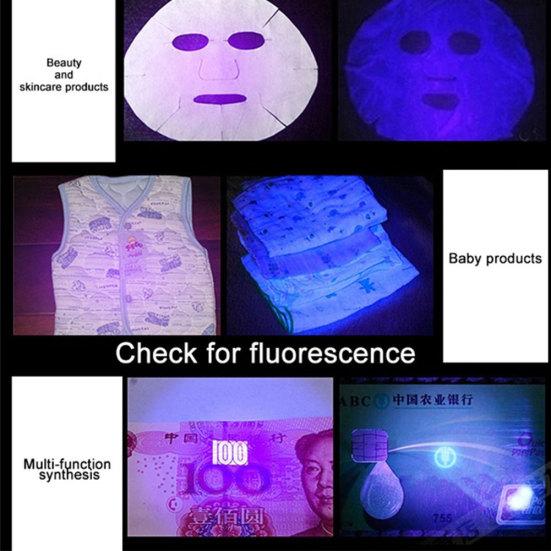 УФ Фонарик Лампа Фонарь Питание от батарейки AA Свет Черного Света Питание для Детектора Маркеров